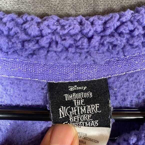 Disney Nightmare Before Christmas Jack Skellington Faux Fur Sweater Unisex SZ XL - Picture 4 of 8